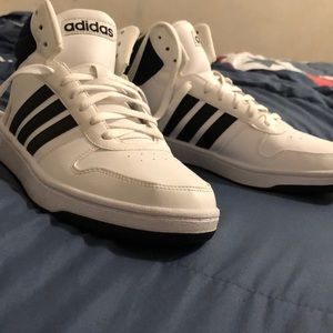 Adidas white High top sneakers